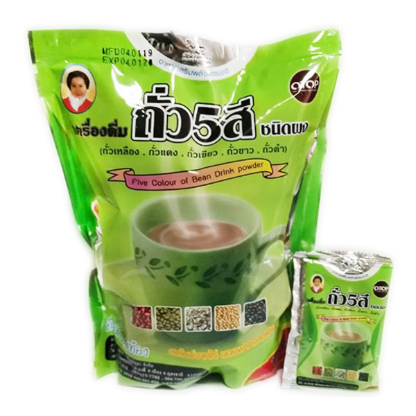 เครื่องดื่มถั่ว5สี ชนิดผง (แม่อุษา) 352 กรัม "Otop"