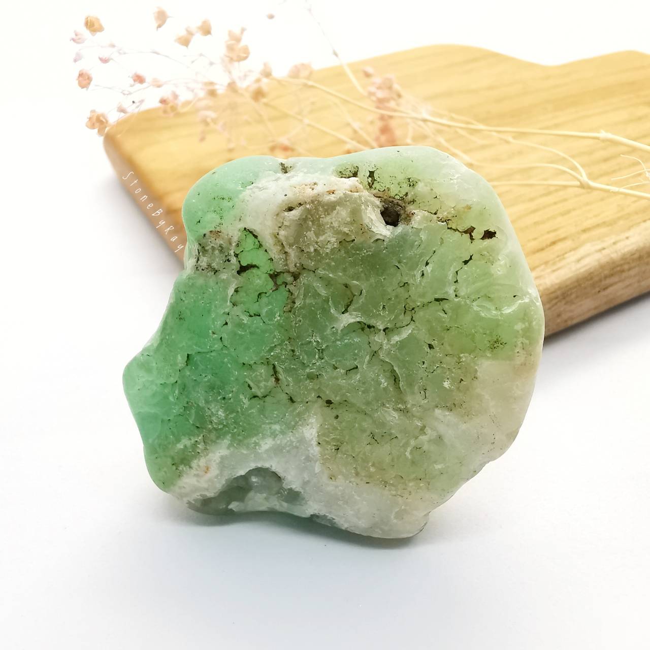 หินคริสโซเพรสก้อนธรรมชาติ Chrysoprase