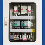 Hybrid On/Off-grid AC Combiner Box DC 2string 800V, ATS Automatic Dual Power Transfer Switch 2P 100A, 1Phase ตู้คอมบายเนอร์แบบไฮบริดออนออฟกริด 2 สตริง พร้อม สวิตซ์สลับแหล่งจ่ายไฟ อัตโนมัติ(สลับเร็ว) ระบบไฟฟ้าสำรอง