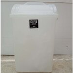 ถังขยะใส ทรงเหลี่ยมฝาแกว่ง 40 ลิตร