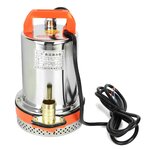 ปั๊มแช่ ปั๊มจุ่ม ปั้มจุ่ม ปั้มแช่ ไฟกระแสตรง DC submersible pump 12V/ 24V 180W ใช้กับแบต 12V / ต่อตรงแผงโซล่าเซลล์