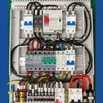 AC-DC Combiner On/Off-Grid Hybrid DC 1 String 800V, MCB BATT 500V 125A , 220V 1Phase, ATS (สลับไว) ตู้คอมบายเนอร์ สำหรับระบบโซล่าเซลล์ออนออฟกริดไฮบริด ดีซี 800โวลต์ เอซี 220โวลต์1 เฟส
