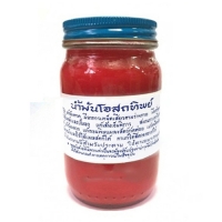 ยาหม่องน้ำมันโอสถทิพย์ ตำรับวัดโพธิ์ (สีแดง) 200 กรัม