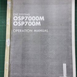 OKUMA OSP7000M,OSP700M OPERATION MANUAL WIRING DIAGRAM