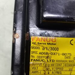 FANUC A06B-0371-B075 ALPHA1/3000 SERVO MOTOR