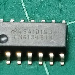 TEXAS INSTRUMENTS LM6134BIM DUAL AND QUAD LOW POWER 10MHZ RAIL I/O OPERATION AMPLIFIER