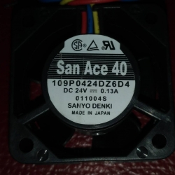 SANYO DENKI 109P0424DZ6D4 FAN 24VDC