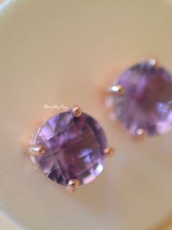 ต่างหูพลอยอเมทิสต์ (Amethyst)