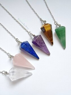 เพนดูลัมหินแท้หลากชนิด