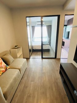 ให้เช่าห้องแบบ 1ห้องนอน 1ห้องน้ำ 1ครัวแยก โซนพื้นที่ ARL MRT รามคำแหง คอนโด มอนเต้ พระราม 9 (Monté Rama 9) Low Rise ขนาดห้อง 27 ตรม. ชั้น 7 ตึก A