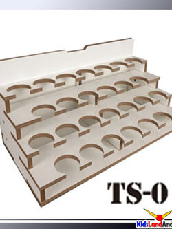 TS01 ชั้นวางขวดสี แบบที่ 1