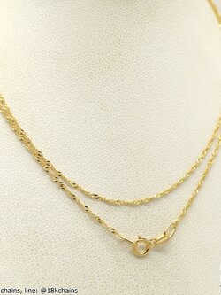 สร้อยอิตาลี18kแท้ ลายดิสโก้รุ่นเล็ก