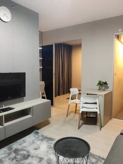 ให้เช่าคอนโด Niche id @ Pakkret Station (นิช ไอดี แอท ปากเกร็ด สเตชั่น) ตกแต่งเฟอร์ครบวิวสระว่ายน้ำ