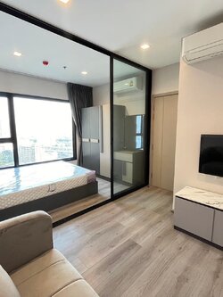 ปล่อยเช่าคอนโด The Politan Rive (เดอะ โพลิแทน รีฟ) - 1ห้องนอน 1ห้องน้ำ 1ห้องนั่งเล่น - ใกล้ MRT พระนั่งเกล้า - ขนาดห้อง 25.5 ตรม. ชั้น 26