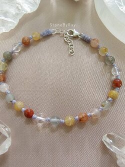 สร้อยข้อมือเชือกถักหินไหมนาค,ไหมเขียว,ไหมทอง