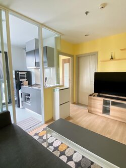 ปล่อยเช่าคอนโด The Base Rama 9 - Ramkhamhaeng (เดอะ เบส พระราม 9 - รามคำแหง) - ใกล้ ARL รามคำแหง - ห้องมุม 1ห้องนอน 1ห้องน้ำ 1ห้องนั่งเล่น - ขนาดห้อง 30 ตรม. ชั้น 33