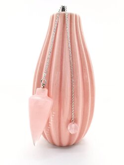 เพนดูลัมหินโรสควอตซ์ Rose Quartz