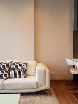 ปล่อยเช่าคอนโด Ivy Ampio (ไอวี่ แอมพิโอ) - 1ห้องนอน 1ห้องน้ำ 1ห้องนั่งเล่น - ใกล้ MRT ศูนย์วัฒนธรรม - ขนาดห้อง 44 ตรม. ชั้น 25