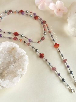 สร้อยหิน4in1(สร้อยคอ,สร้อยข้อมือ,สายคล้องแมส,สายคล้องแว่นตา)