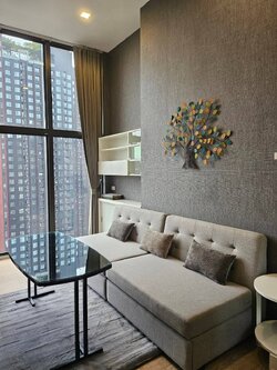 ปล่อยเช่าคอนโด Chewathai Residence Asoke (ชีวาทัย เรสซิเดนซ์ อโศก) - 1ห้องนอน 1ห้องน้ำ 1ห้องนั่งเล่น - ใกล้ MRT พระราม 9 - ขนาดห้อง 29+5 ตรม. ชั้น 21