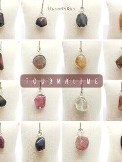 จี้เงินหินทัวร์มาลีน Tourmaline