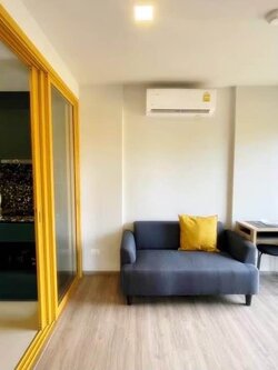 Low Rise โซนพื้นที่ BTS อ่อนนุช ให้เช่าห้องแบบ 1ห้องนอน 1ห้องน้ำ 1ครัวปิด คอนโด The Base Sukhumvit 50 (เดอะ เบส สุขุมวิท 50) ขนาดห้อง 32 ตรม. ชั้น 8