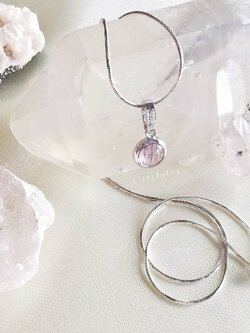 สร้อยคอเงินจี้หินซุปเปอร์เซเว่น Super seven