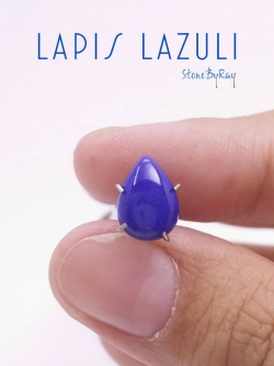 หินลาพิสลาซูลีเจียรทรงหยดน้ำ (PL-092)