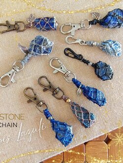 พวงกุญแจหินลาพิสลาซูลี Lapis Lazuli