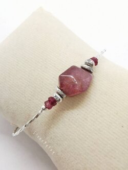 สร้อยข้อมือเงินหินทัวมาลีน Tourmaline