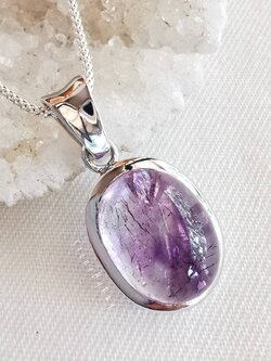 สร้อยคอเงินจี้หินซุปเปอร์เซเว่น