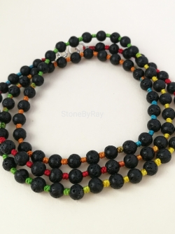 สร้อยคอมงคลหินลาวาภูเขาไฟ(Lava stone)