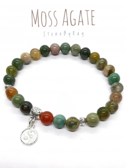 สร้อยข้อมือหินมอสอาเกต