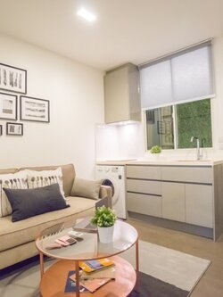 ให้เช่าคอนโด A Space ID Asoke - Ratchada (เอ สเปซ ไอดี อโศก - รัชดา) ตกแต่งเฟอร์ครบห้องน่าอยู่ใกล้ MRT พระราม 9