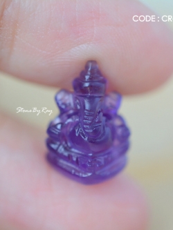 หินอเมทิสต์แกะสลักองค์พระพิฆเนศ(องค์เล็ก)