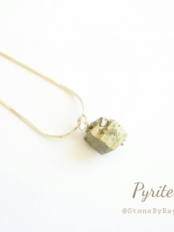 สร้อยคอเงินจี้ไพไรต์ Pyrite