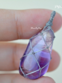 จี้เชือกถักหินอเมทิสต์(PD-018)