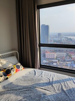 คอนโด The Politan Aqua (เดอะ โพลิแทน อควา) High Rise โซนพื้นที่ MRT พระนั่งเกล้า ให้เช่าห้องแบบ 1ห้องนอน 1ห้องน้ำ 1ครัวปิด ขนาดห้อง 25 ตรม. ชั้น 33 วิวแม่น้ำ