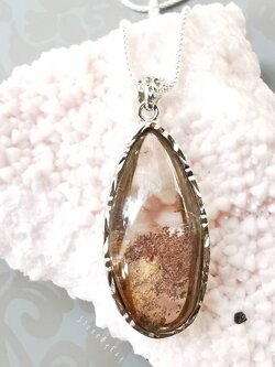 สร้อยคอเงินจี้หินโป่งข่าม