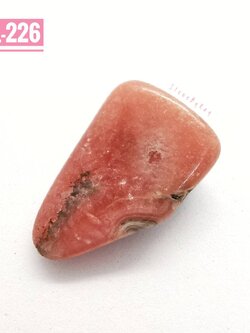 หินโรโดโครไซต์ขัดเงาทรงธรรมชาติ Rhodochrosite