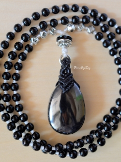 สร้อยคอมงคล108จี้หินเฮมาไทต์(Hematite)