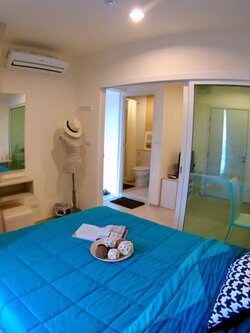 ให้เช่า แอสปาย รัชดา-วงศ์สว่าง ทิศตะวันออก วิวสระ