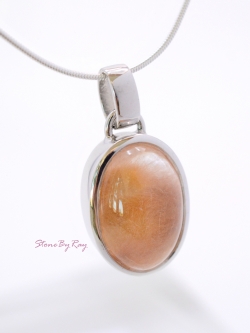 สร้อยคอเงินจี้หินแองเจิลแพนท่อมควอตซ์