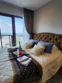 ปล่อยเช่าคอนโด The Politan Aqua (เดอะ โพลิแทน อควา) - วิวแม่น้ำชั้นสูง 1ห้องนอน 1ห้องน้ำ 1ห้องนั่งเล่น - ใกล้ MRT พระนั่งเกล้า - ขนาดห้อง 30 ตรม. ชั้น 53