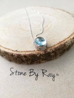จี้หินอความาลีน Aquamarine