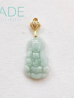 จี้หินหยกแกะสลักเจ้าแม่กวนอิม