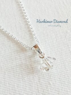 สร้อยคอเงินจี้หินเฮอร์คิเมอร์ไดม่อน