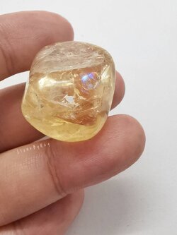 หินซิทรินก้อนธรรมชาติขัดเงา Citrine