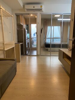 ให้เช่าคอนโด Niche id @ Pakkret Station (นิช ไอดี แอท ปากเกร็ด สเตชั่น) - ตกแต่งเฟอร์ครบน่าอยู่มีเครื่องซักผ้า - การเดินทาง: MRT แยกปากเกร็ด