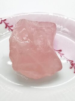 หินโรสควอตซ์ก้อนธรรมชาติขัดมัน(Rose Quartz)